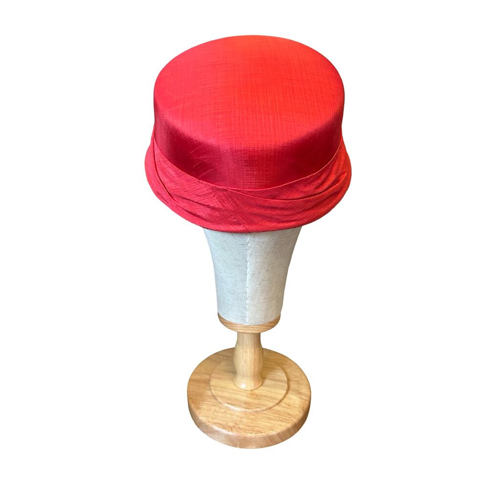 Vintage 1940s–50s Red Feather Cocktail Hat - Picture 3 of 5